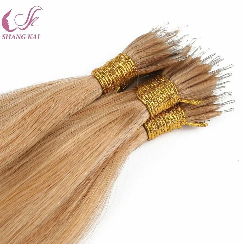 No Shedding Tangle Free Factory Wholesale Russian Nano Ring Hair Extension