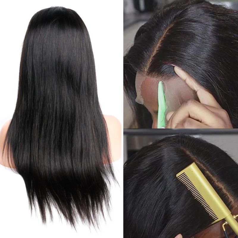 Wholesale Lace Front Wigs Straight Lace Frontal Hair Wigs 13X4 Lace Closure Hair Wigs 150% Density Brazilian Virgin Human Hair Wigs 26 Inch