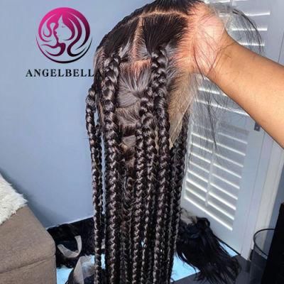Angelbella Vendor Glueless Raw Virgin Wig, HD Full Lace Front Braided Wigs, Human Braiding Hair Braid Wig for Black Women