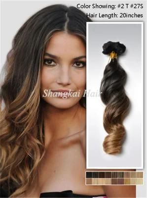 Loose Wave Omber Hair Weft Extension Human Hair