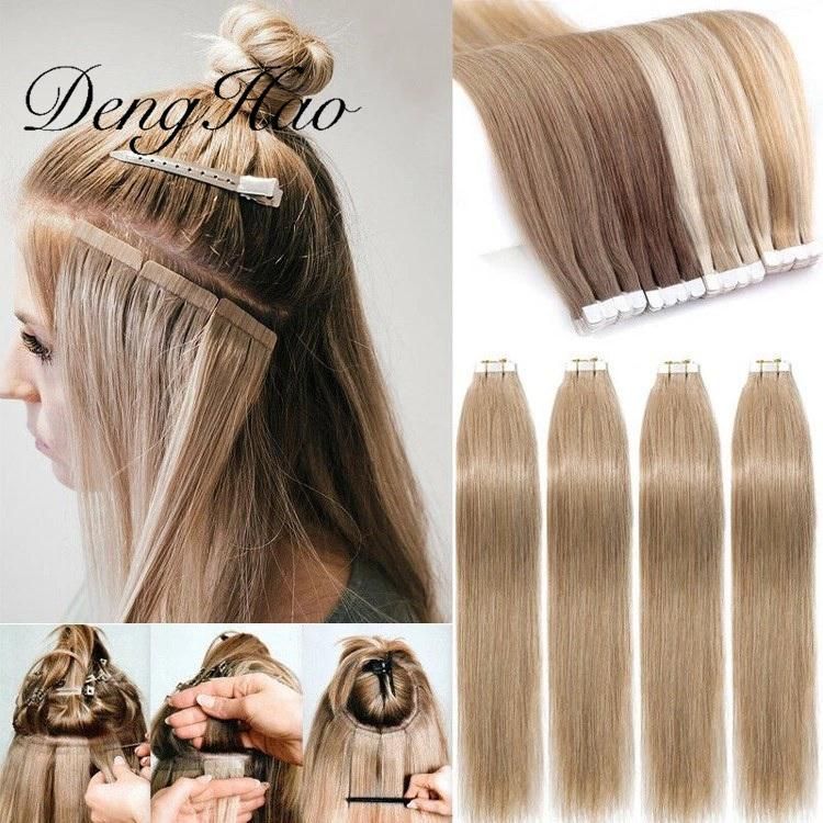 Human Hair Double Drawn Factory Tape Hair Extension