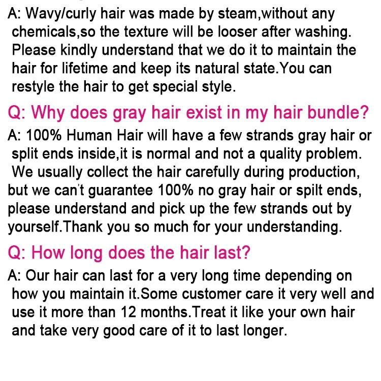 10A Virgin Unprocessed Double Drawn Loose Wave Hair Weaving