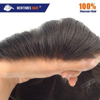 High Quality Swiss Lace Human Hair Toupee for Black Women