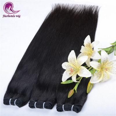 Straight Natural Black Soft Durable Brazilian Virgin Hair Weaves
