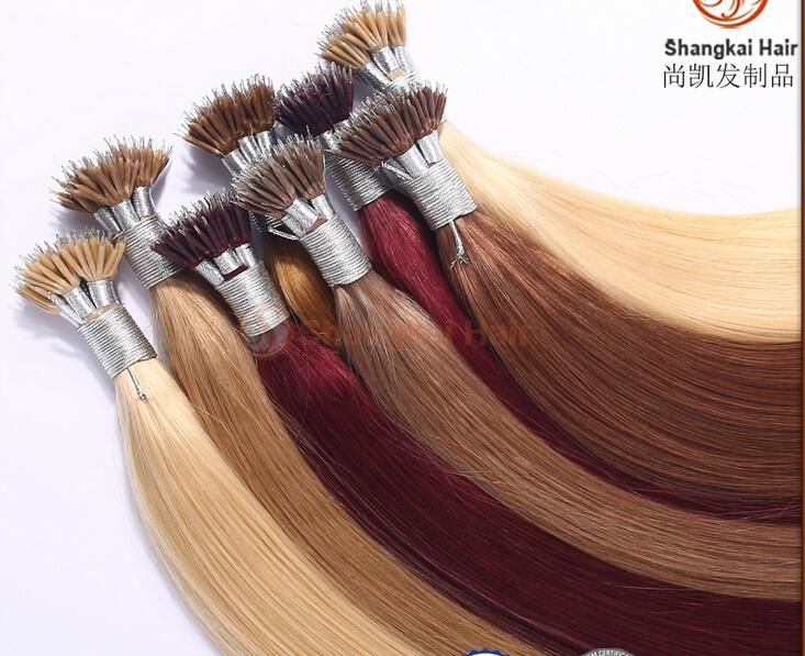 Wholesale Human Hair Extension I Tip Remy Natural Hair