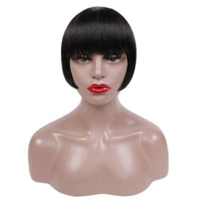 Machine Made Cheap Price 100% Human Hair Wig Bob Wig