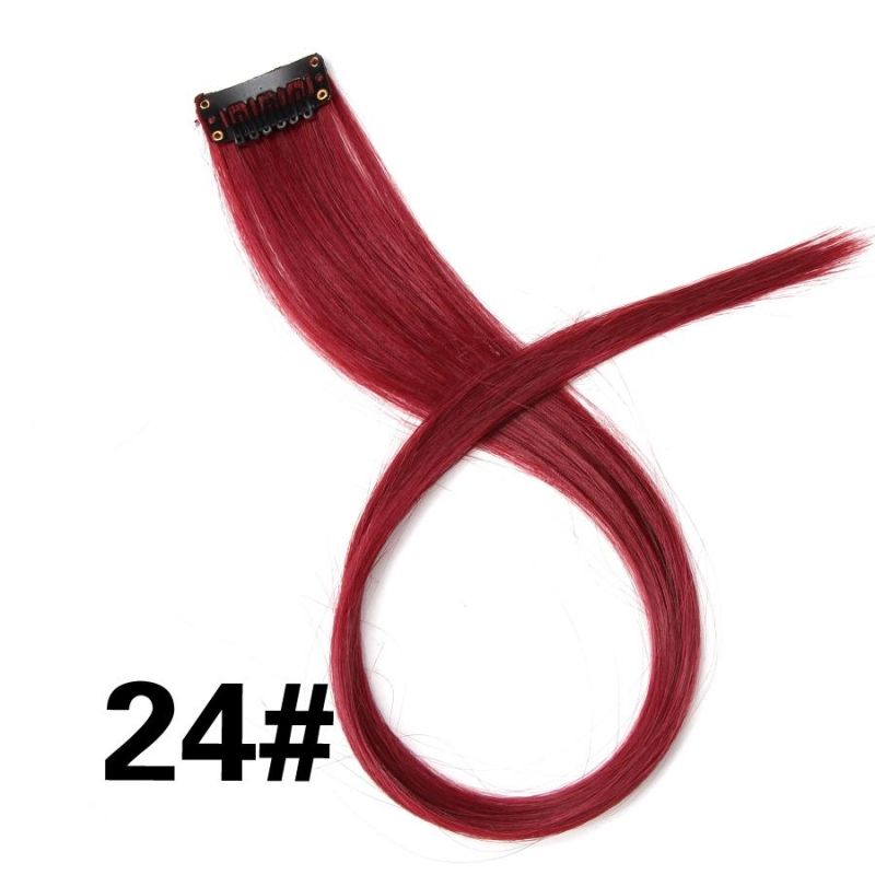 Synthetic Clip on Hair Extension 57color