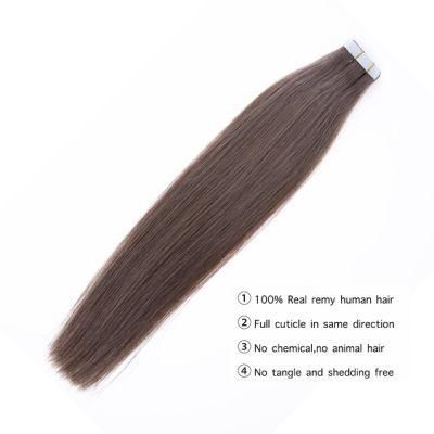 Tape Human Hair Extension Women Glue Remy Piece Seamless Skin Weft Invisible Double #613 Bleach Blonde Virgin Hair