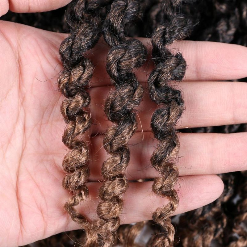 14inch Pre-Twisted Crochet Spring Twist Braids Hair with Curly Ends Synthetic Hair Extension