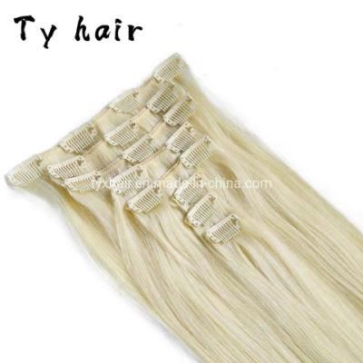 Easy Wearing Replaceable Straight Pre Bonded 100% Brazilian Natural Remy Human Clip Hair in Extensions