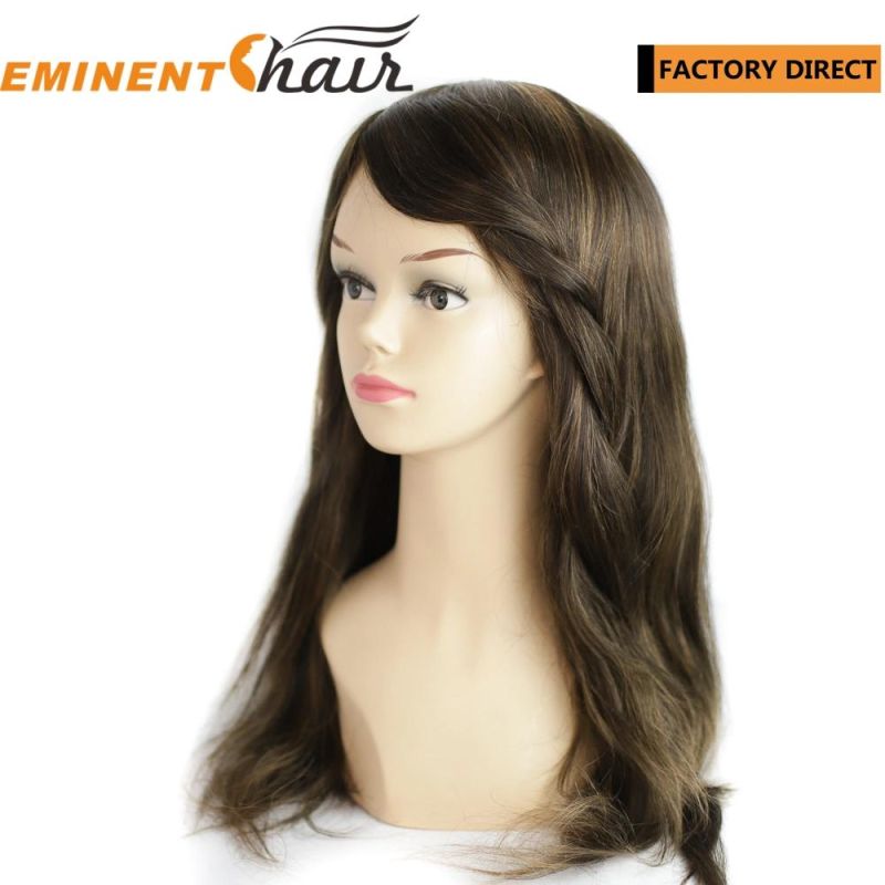 Natural Hairline Mono Base Women Virgin Human Hair Lace Front Wig