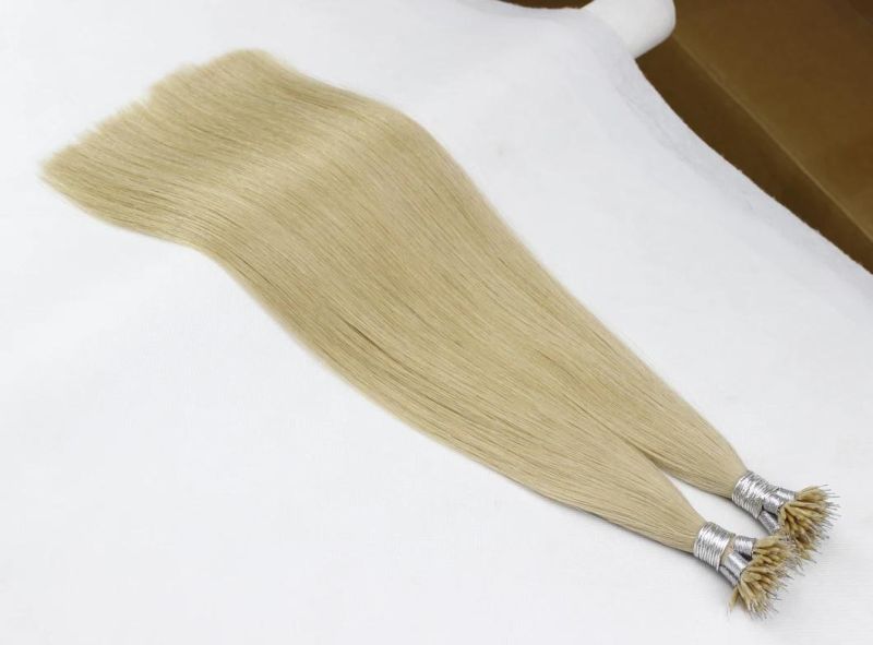 Nano Ring Extensions Brazilian Straight Human Hair Bundles 24 Color Remy Human Hair Extensions