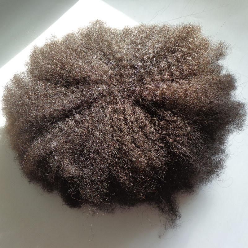 Kbeth Toupees for Man Custom Order Accept 1b 80% Grey Full Lace Black Men 6mm Tight Premium Hair Loss Treatment Afro Curly Toupee Wigs Wholesale