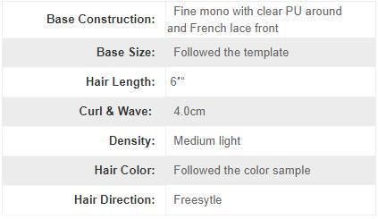 Monofilament with Lace Front Human Grey Hair Men Toupee