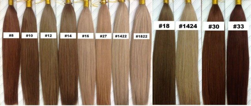 Remy Human Hair Straight Balayage Hair Weft, DIP Dyed Color Brazilian Hair Extensions Highlighted/Honey Blond