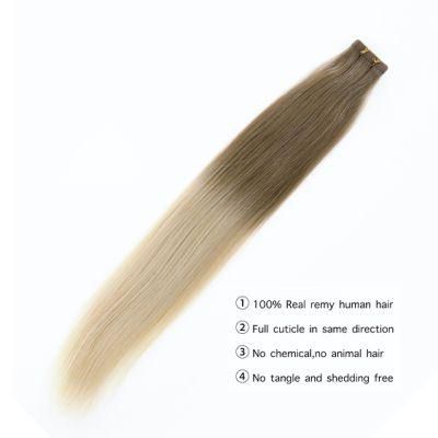 Double Drawn Tape Hair Extensions Human Hair Premium Luxury Virgin Remy Hair for Woman