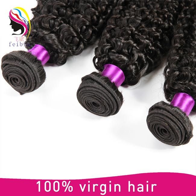 Unprocessed Raw Malaysian Hair Kinky Curl 100% Human Hair Extension