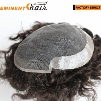 Factory Direct Custom Made Human Hair Men&prime;s Hairpieces