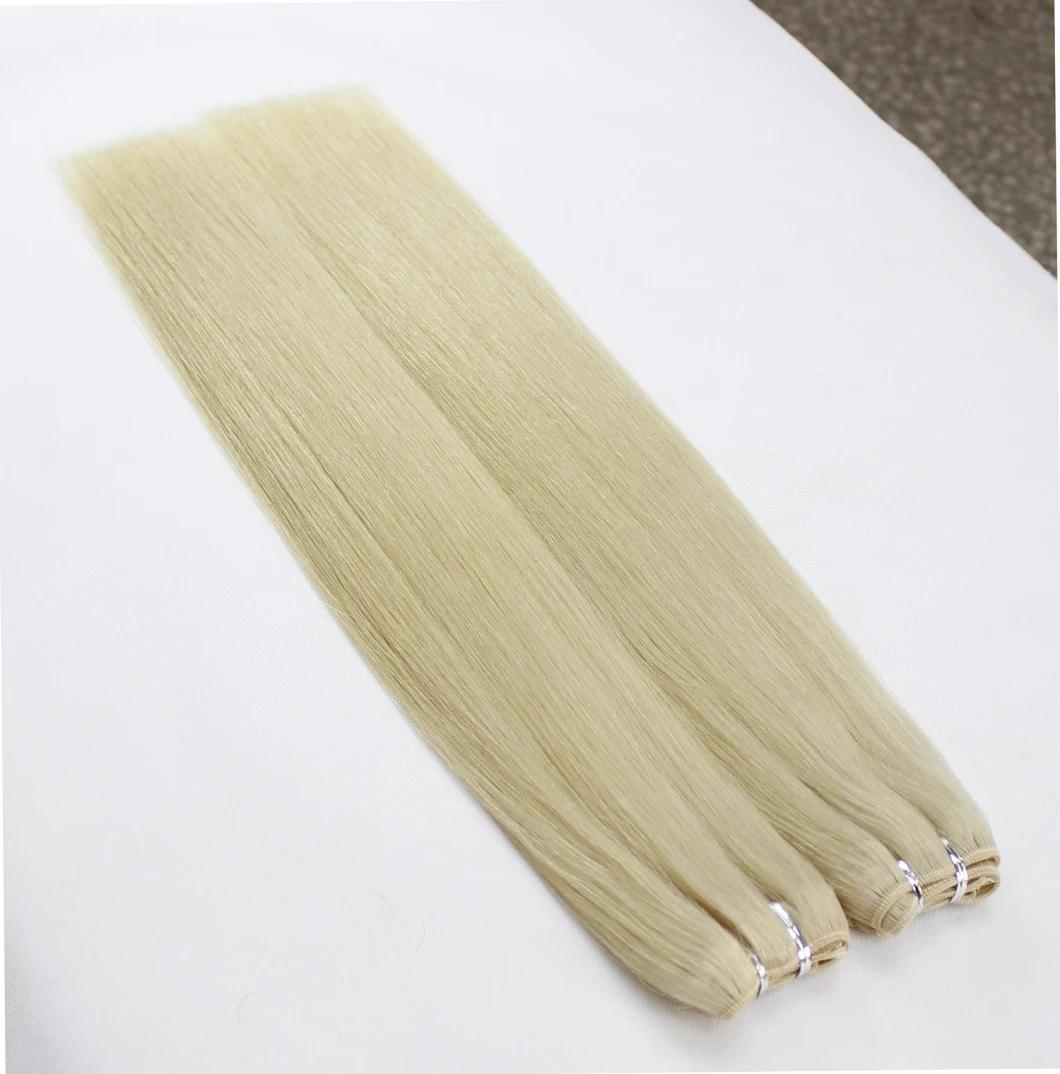 Brazilian Straight Human Hair Hair Bundles Blonde Color Remy Human Hair Weaving Bundles Extensions 613