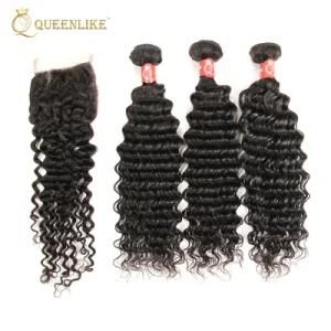 Indian Deep Wave Remy Hair Weave/ Bulk /Braiding