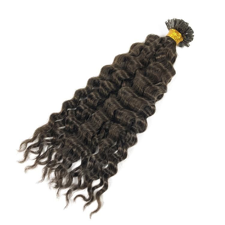 12A Raw Unprocessed U Tip Human Hair Extensions #Black