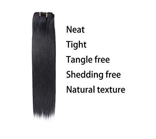 100% Human Hair Extension Clip in Hair Extensions 7PCS for Full Head (AV-CH110-20-1)