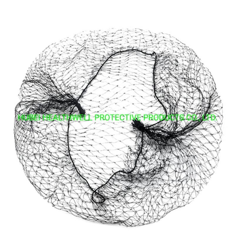 Food Processing Disposable Invisible Hair Cap Hairnets Mesh Nylon Hairnets