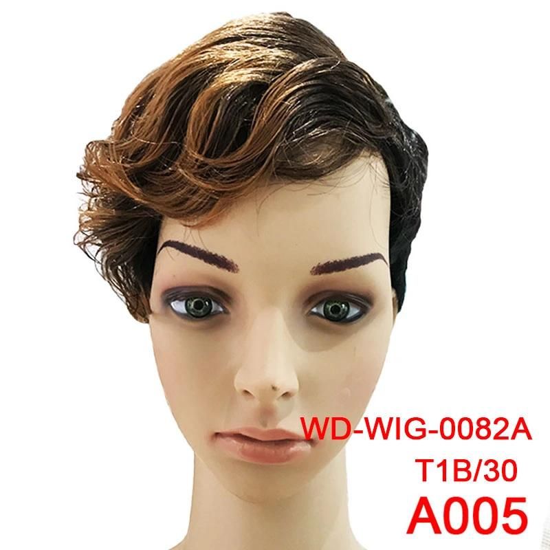 Wholesale Cheap Heat Resistant Synthetic Wigs Straight Short Hairstyle