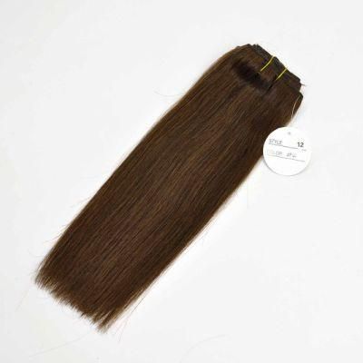 #4 Black Brown Color Remy Human Hair Extensions