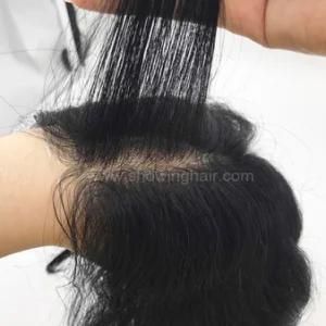 Stock Indian Human Hair Natural Men Toupee