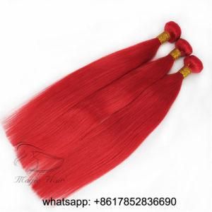 Wholesale Human Virgin Hair Brazilian Iaian Human Peruvian Straight Hair Weft Extension Red Hair