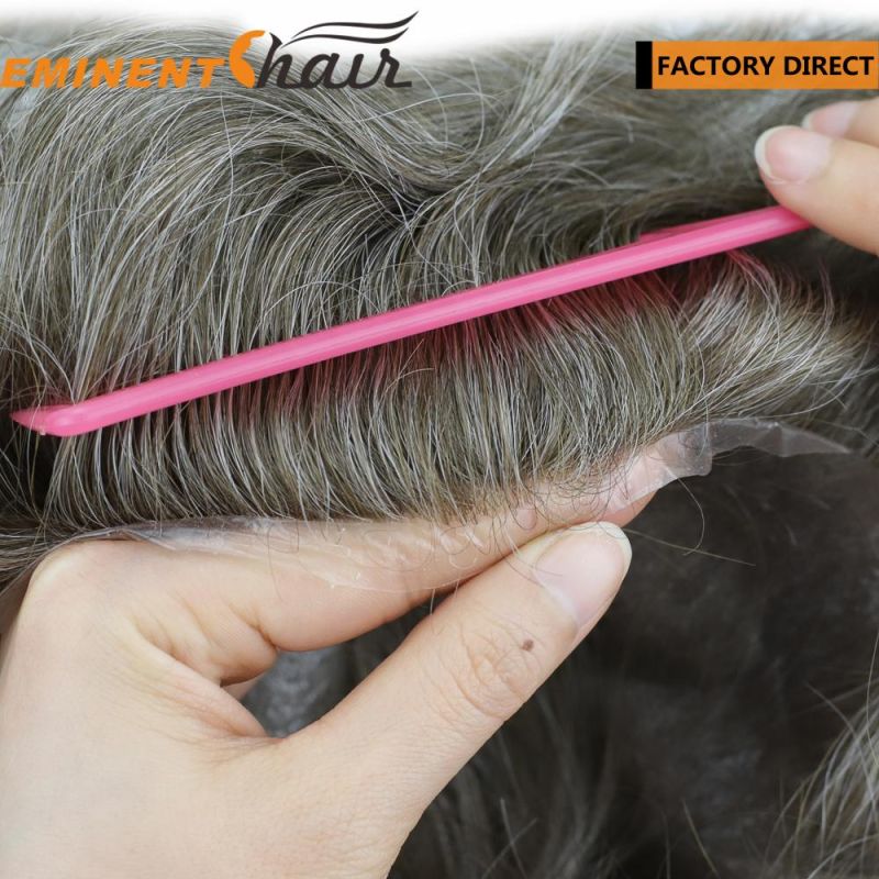 Stock Hairpiece Instant Delivery Human Hair Skin Hair Replacement System