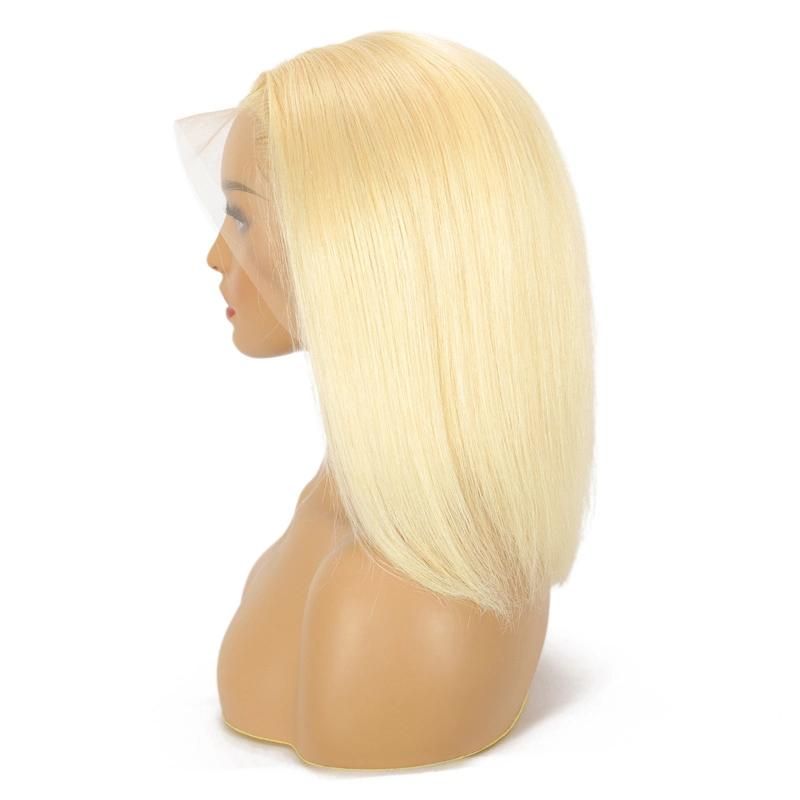 13X4 613 Blonde Brazilian Straight Human Hair Bob Wigs 10- 18 Inch Remy Ombre Bob Lace Front Wigs for Black Women