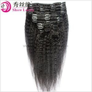 Peruvian Virgin Hair Weave Extension 100% Cuticle Aligned Human Hair Clip in Remy Hair Kinky Straight Hair Attachment
