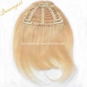 100% Raw Human Hair Extension Black Blonde Brown Clip in Peruvian Hair Bang