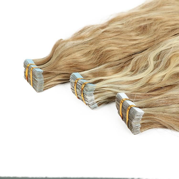 100% Raw Remy Virgin Natural Curly Tape in Hair Extensions