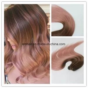Wholesale Price Balayage Color #3#Rosegold Best Selling Virgin Hair Straight Human Hair Bundle