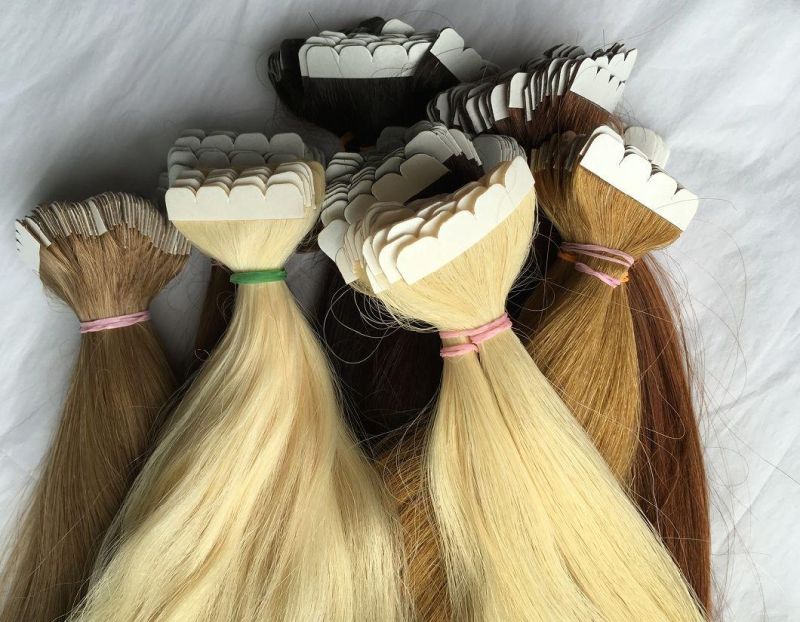 100% Virgin Remy Tape in Human Hair Extension