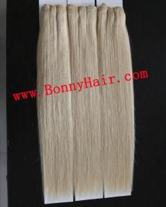 European Human Remy Hair Weft Hair Extension Double Drawn