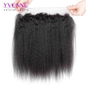 Yvonne Brazilian Kinky Straight 360 Full Lace Frontal, 22.5X4 Virgin Human Hair Lace Frontal Closure