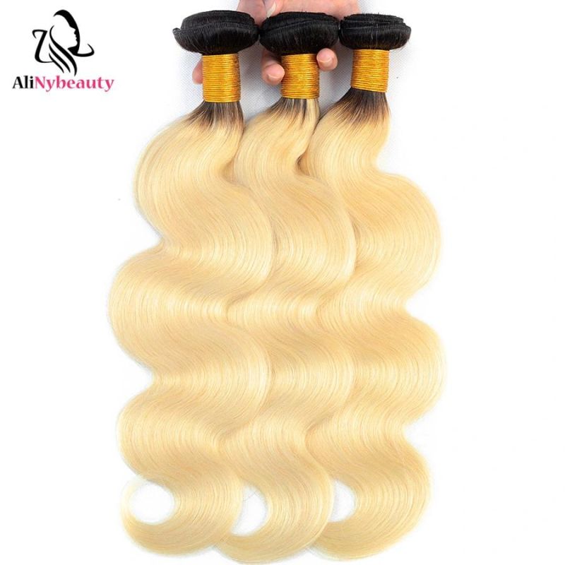 Alinybeauty Wholesale T1b/613 Body Wave Bundles with Closure