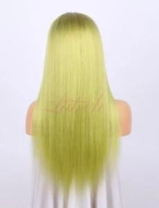 Human Virgin Hair Color Straight Wig