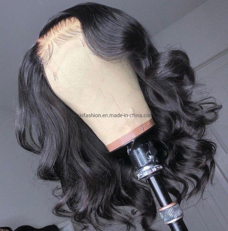 African High Temperature Fiber Female Private Label High Quality Lace Front Bob Wave Wigs