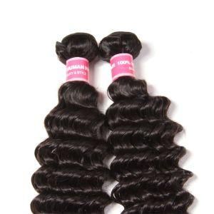 Soft and Silky Deep Wave Brazilian Human Hair Weaving Bundles Extensions