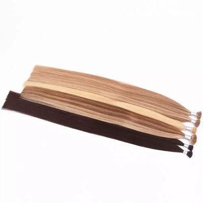 Natural Hair Extension U Keratin Tip Hair Wigs Straight Nail U Tips Silky Soft Remy Human Hair Wigs 50/100 PCS 1g/Strands Hair