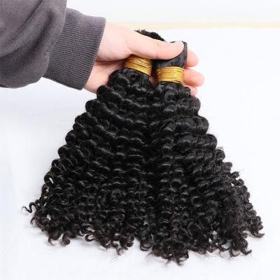 Afro Kinky Hair Extensions Remy Hair Wholesale Bulk Virgin Hair Braiding