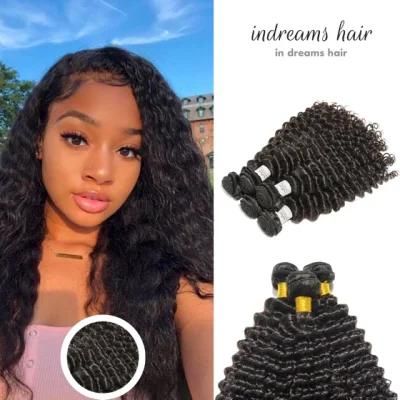 10A Human Brazilian Deep Wave Aligned Cuticle Wholesale Virgin Remy Hair Weave