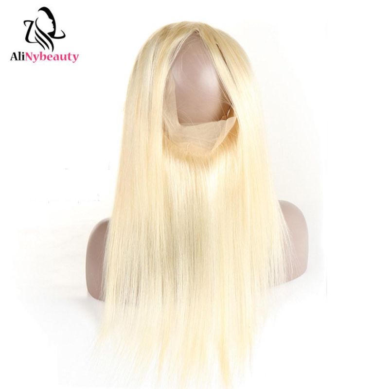 Wholesale Straight Brazilian Virgin Human Hair 360 Lace Frontal