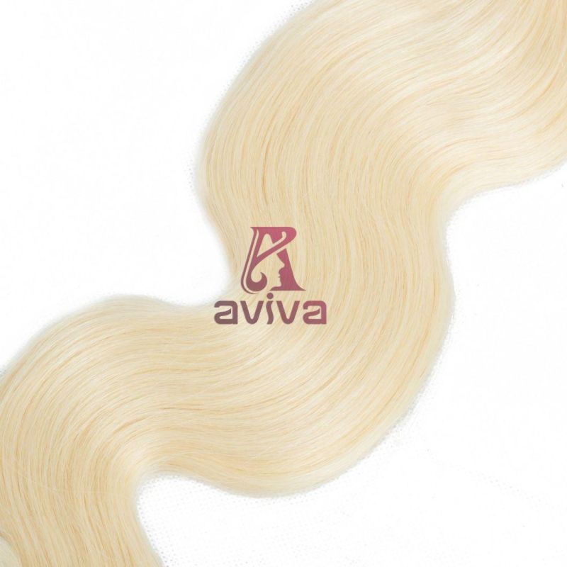 100% Virgin Hair Weave Brazilian Remy Human Hair Extension Blonde/#613