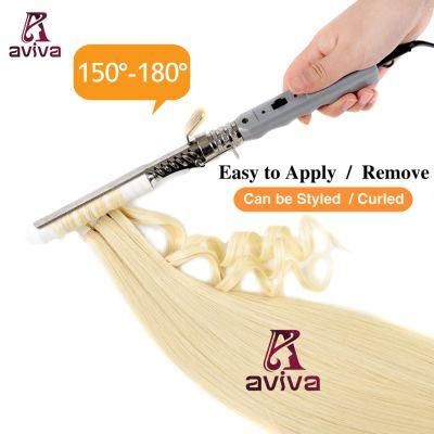 Aviva Virgin Hair Double Side Tape Hair Extension PU Tape Human Hair Extension Blond Color 16inch